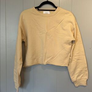 Things Between Wheat Crew Sweatshirt Size Small
